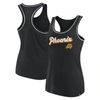Fanatics Branded Black Phoenix Suns Wordmark Logo Racerback Tank Top In Black