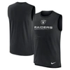 Nike Black Las Vegas Raiders Muscle Trainer Tank Top In Black
