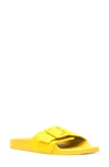 Frances Valentine Daisy Beach Slide Sandal In Yellow