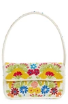 Staud Tommy Beaded Shoulder Bag In Multi Garden Party