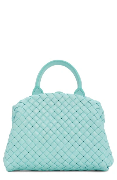 Bottega Veneta Mini Intrecciato Napa Top-handle Bag In 3927 Celadon-gold