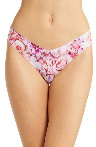 Commando Microfiber Thong In Spring Blossom