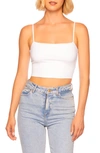 Susana Monaco Thin Strap Crop Tank In Sugar