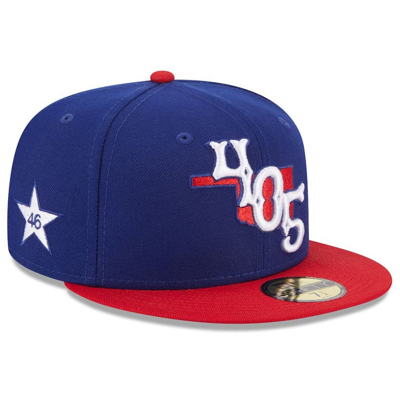 New Era Blue Oklahoma City Dodgers Authentic Collection Alternate Logo 59fifty Fitted Hat