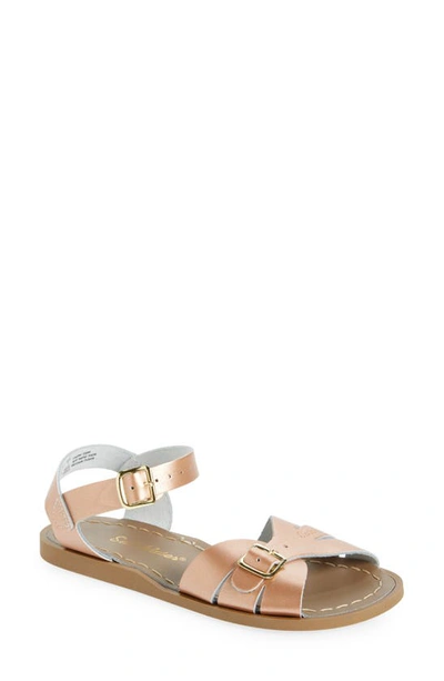 Salt Water Sandals By Hoy Kids' Classic Waterproof Sandal In Rose Gold