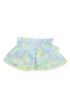 Shade Critters Kids' Watercolor Floral Cover-up Skirt In Multi
