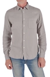 Kato The Ripper Waffle Button-up Shirt In Sand Gray