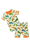 HATLEY KIDS' CHAMELEON FITTED COTTON TWO-PIECE SHORT PAJAMAS
