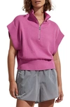 Varley Fulton Half-zip Crop Pullover In Meadow Mauve