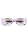 Ray Ban Ray-ban Kiliane 54mm Gradient Pillow Sunglasses In Purple