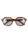 Ray Ban Gina 53mm Square Sunglasses In Striped Havana
