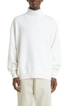 Fear Of God Fine-knit Roll-neck Jumper In Cream