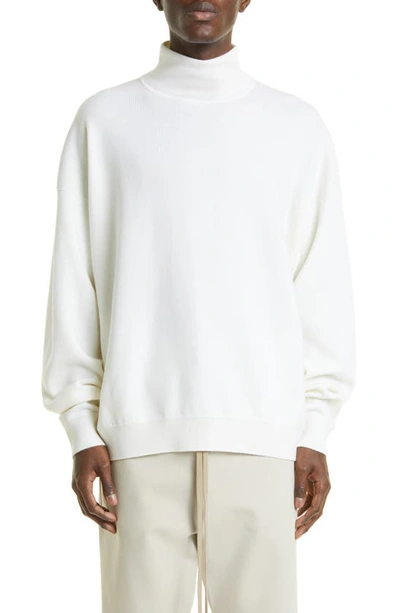 Fear Of God Fine-knit Roll-neck Jumper In Neutrals