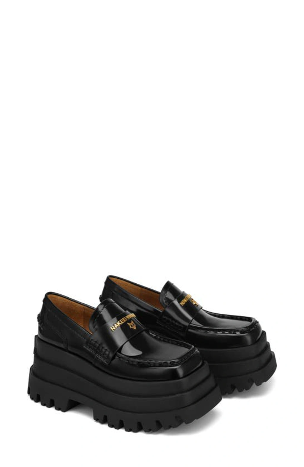 NAKED WOLFE★プラットフォームローファー Naked Wolfe Delusion Platform Loafer In Black | ModeSens