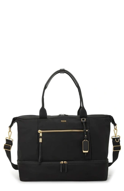 Tumi Voyageur Contine Weekend Bag In Black/ Gold