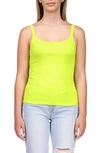 Sanctuary All Day Rib Tank In Green Ener