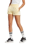 Adidas Originals Lifestyle 3-stripes Shorts In Almost Yellow