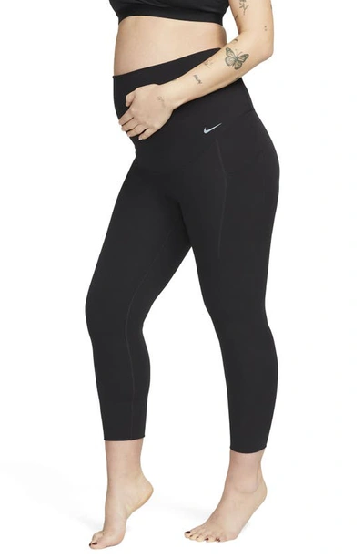 NIKE NIKE ZENVY DRI-FIT HIGH WAIST 7/8 MATERNITY LEGGINGS