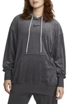 Nike Women's  Sportswear Oversized Terry Pullover Hoodie In Grey
