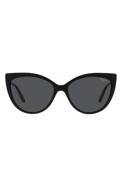 Vogue 57mm Cat Eye Sunglasses In Black