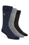 POLO RALPH LAUREN PINDOT ASSORTED 3-PACK DRESS SOCKS