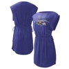 G-III 4HER BY CARL BANKS G-III 4HER BY CARL BANKS PURPLE BALTIMORE RAVENS G.O.A.T. SWIMSUIT COVER-UP