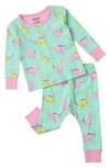 HATLEY RAINBOW DINOS FITTED TWO-PIECE PAJAMAS