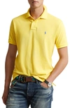 Polo Ralph Lauren Slim Fit Mesh Polo Shirt Man Polo Shirt Yellow Size L Cotton