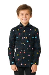 Opposuits Big Boys Pac-man Licensed Shirt In Black