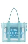 Marc Jacobs Traveler Mesh Tote In Pale Blue