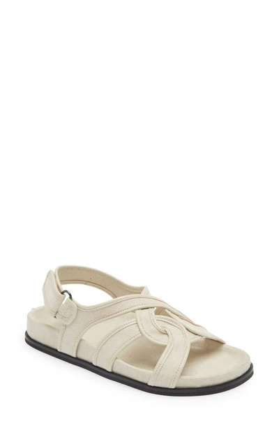 Totême The Chunky Cotton Sandals In Beige