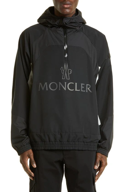 Moncler Men's Mattres Paneled Nylon Jacket In Black