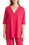 MAX MARA FUCHSIA JERSEY TUNIC TOP