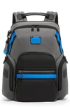 Tumi Alpha Bravo Navigation Backpack In Grey Blue