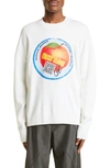 JW ANDERSON EAT ME GRAPHIC CREWNECK SWEATER