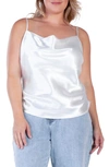 S AND P STANDARDS & PRACTICES COWL NECK SATIN CAMISOLE