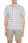 Vince Atwater Plaid Regular Fit Shirt In Celery