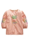 BODEN KIDS' EMBROIDERED COTTON TOP