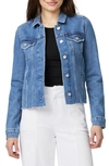 Paige Rowan Cropped Denim Jacket In Delia