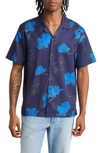 Saturdays Surf Nyc Sig Zane Canty Mānoa Camp-collar Floral-print Tencel™ Lyocell-blend Twill Shirt In Blue