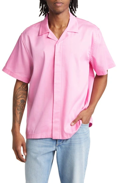 Saturdays Surf Nyc Pink York Shirt In Fuchsia Pink
