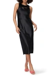 PAIGE AUREM SHEATH SILK MIDI DRESS