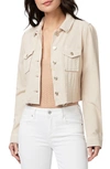 PAIGE PACEY RAW HEM CROP TWILL JACKET