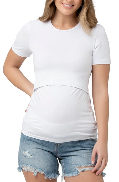 Ripe Maternity Organic Nursing Tee In White