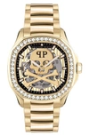 PHILIPP PLEIN SKELETON SPECTRE BRACELET WATCH, 42MM