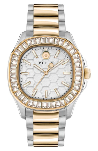 Philipp Plein Women's Spectre Lady Two-tone Stainless Steel Bracelet Watch 38mm In Ip Yellow Gold,stainless Steel
