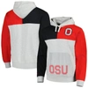 Mitchell & Ness Men's  Heather Gray Ohio State Buckeyes Tie-breaker Pullover Hoodie In Heather Gray