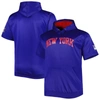 PROFILE ROYAL NEW YORK RANGERS BIG & TALL LOGO SHORT SLEEVE HOODIE