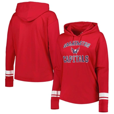 Profile Red Washington Capitals Colorblock Pullover Hoodie Jacket