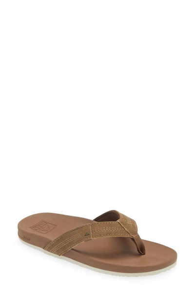 Reef Kids' Lil Cushion Phantom Flip Flop In Tan